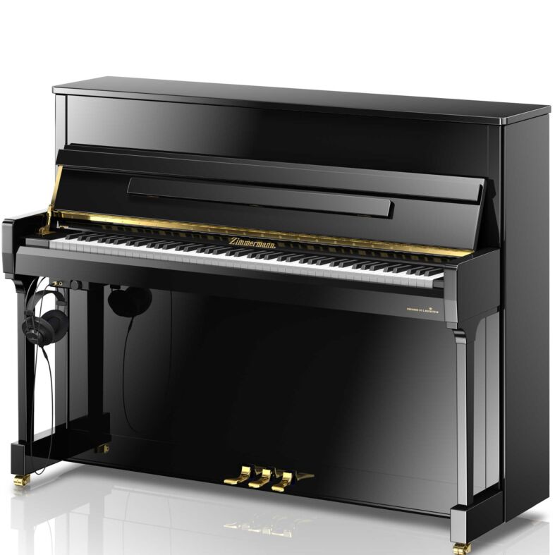 Zimmermann Studio S2 Vario Silent Klavier in Schwarz