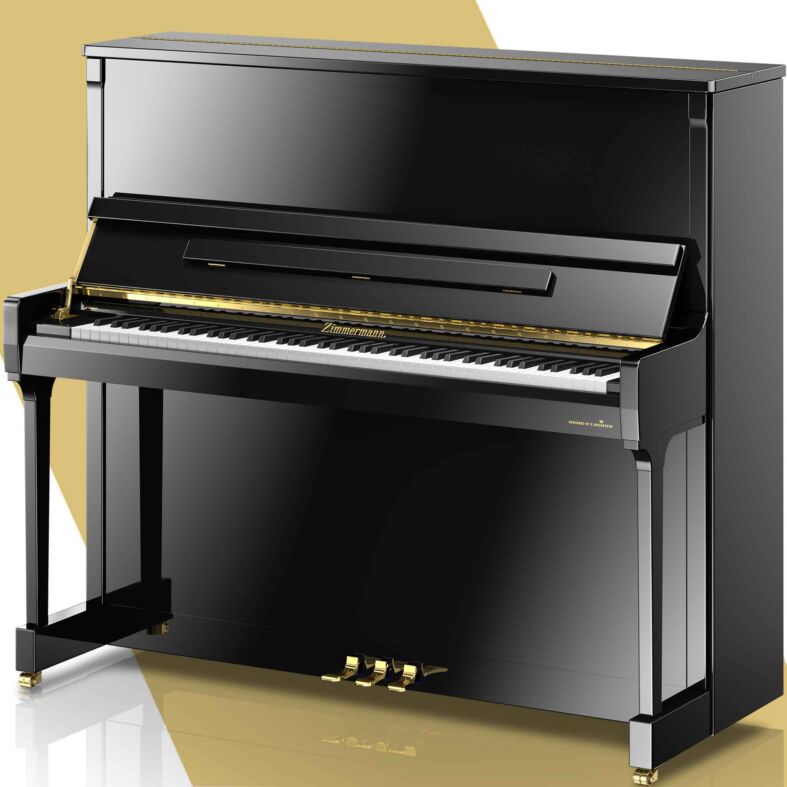 Zimmermann Klavier Modell S8 in Schwarz Hochglanz