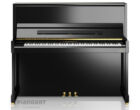 C. Bechstein Academy Klavier Modell A6 in Schwarz mit Messing Beschlägen