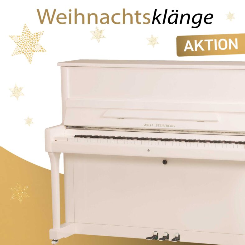 Wilh. Steinberg P-118 Klavier in Weiß