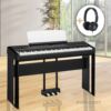 Yamaha P-525 Home Set in Schwarz mit Kopfhörer