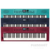 Roland Go Keys 3 Keyboards in rot, blau, türkis