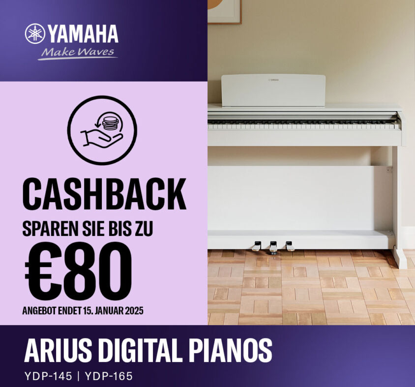 Yamaha Cash Back für Arius Serie