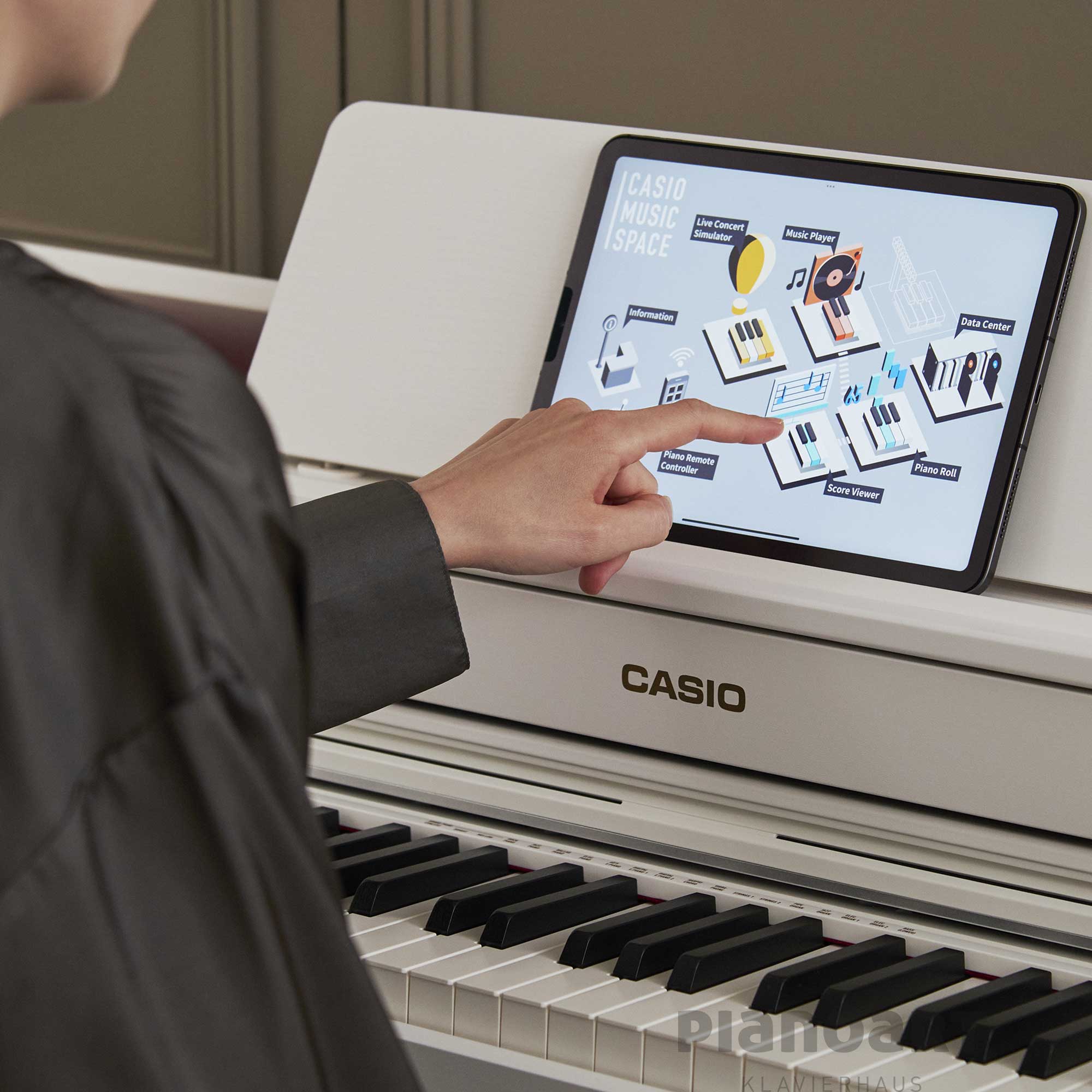 Casio Celviano AP-300 Digitalpiano Bluetooth Test am Tablet